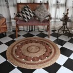 Rugs for Living Room Natural Brown | Craftindo