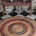 Indoor Area Rugs Jute Multicolor | Craftindo