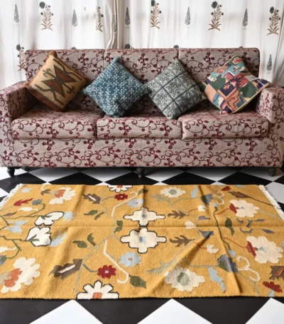 yellow area rugs golden yellow Rugmoda