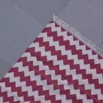 reversible muted berry red cotton rug handmade Jodhpur
