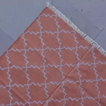terracotta orange cotton dhurrie rug flatweave texture