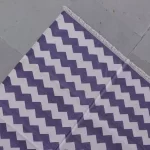 muted purple cotton dhurrie rug flatweave texture