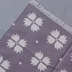 reversible muted purple cotton rug handmade Jodhpur