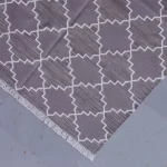 grey cotton dhurrie rug flatweave texture