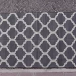 charcoal grey cotton dhurrie rug flatweave texture
