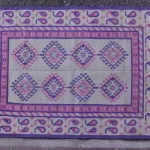 off-white cotton dhurrie rug flatweave texture
