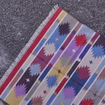 colorful cotton dhurrie rug flatweave texture
