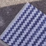 dusty blue cotton dhurrie rug flatweave texture