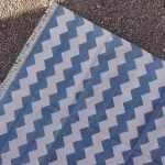 light blue cotton dhurrie rug flatweave texture