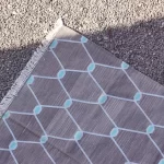 grey cotton dhurrie rug flatweave texture