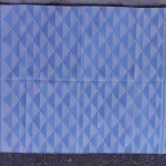 light blue cotton dhurrie rug flatweave texture