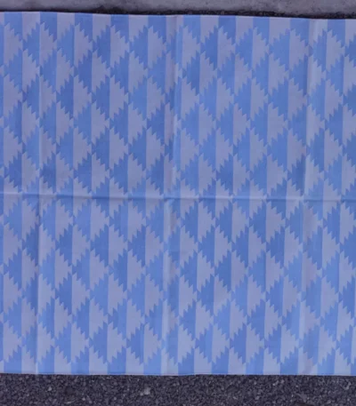 light blue cotton dhurrie rug flatweave texture