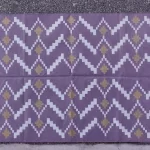 purple cotton dhurrie rug flatweave texture