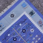 blue area rugs blue boho living room decor