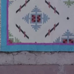 off-white cotton dhurrie rug flatweave texture