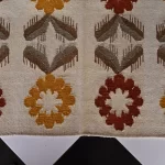 beige wool dhurrie rug flatweave texture