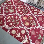 floral area rugs maroon boho living room decor