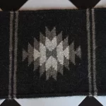 reversible black camel & goat hair rug handmade Jodhpur