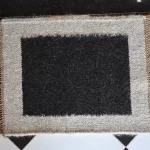 black camel & goat hair dhurrie rug flatweave texture