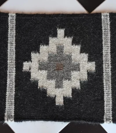 black camel & goat hair dhurrie rug flatweave texture