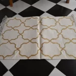 ivory cotton dhurrie rug flatweave texture