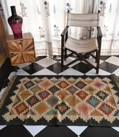 colorful area rugs beige Rugmoda