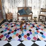 multi-color cotton dhurrie rug flatweave texture
