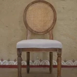 Craftindo Cane Back Wooden Chair – Handcrafted Dining Chair