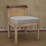 Craftinfo Wooden Cane Back Accent Chair