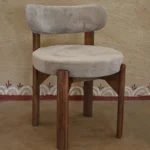 Craftinfo Wooden Upholstered Accent Chair