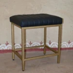Craftinfo Modern Black Upholstered Bar Stool