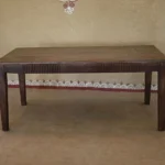 Craftindo Wooden Console Table with Fluted Front