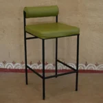 Craftindo Upholstered Bar Stool – Modern Green Seat Counter Stool