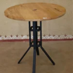 CraftIndo Handcrafted Wooden Umbrella Stand with Metal Frame