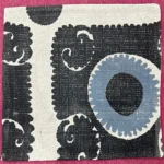 Black & Blue Floral Printed Cushion Cover | Craftindo