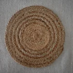 Handmade Natural Round Braided Jute Rug | Craftindo