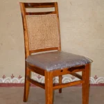 Craftindo Wooden Cane Back Dining Chair