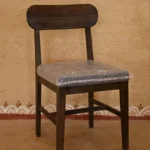 Craftindo Wooden Dining Chair with Cushioned Seat