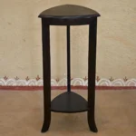 Craftindo Tall Wooden Side Table with Lower Shelf
