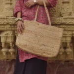 Handmade Natural Jute Tote Bag | Craftindo